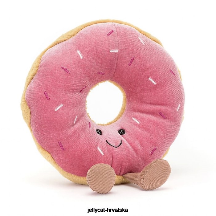 Jellycat zabavna višebojna krafna 220 igračka