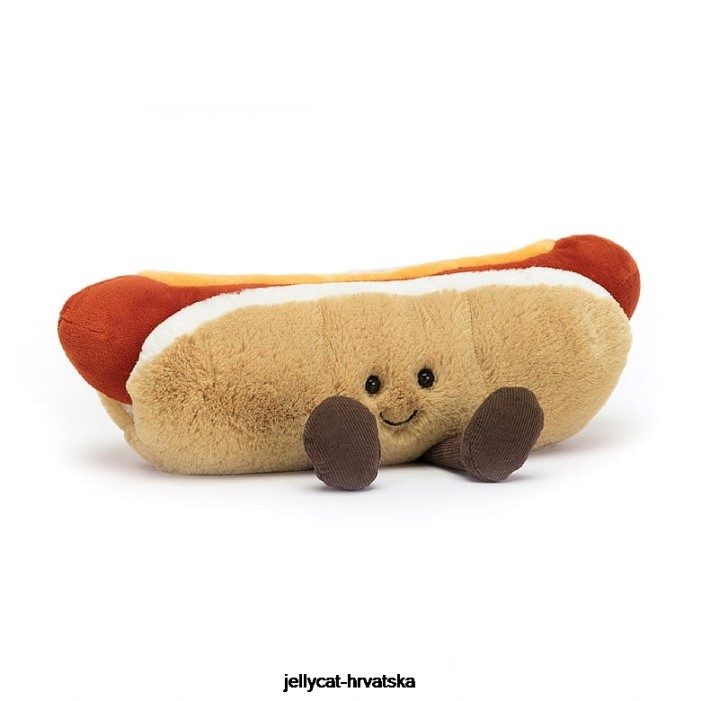 Jellycat zabavni hot dog višebojni 56 igračka