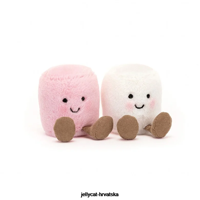 Jellycat zabavni ružičasti i bijeli marshmallows višebojni 603 igračka