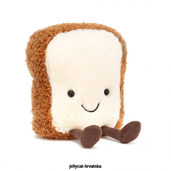 Jellycat zabavni tost smeđi i bijeli 533 igračka
