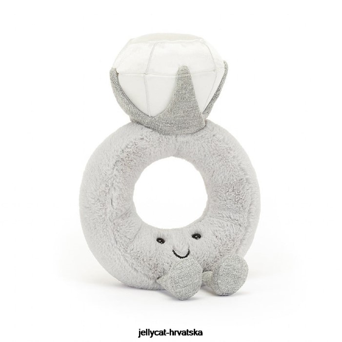 Jellycat zabavan sivi dijamantni prsten 530 igračka