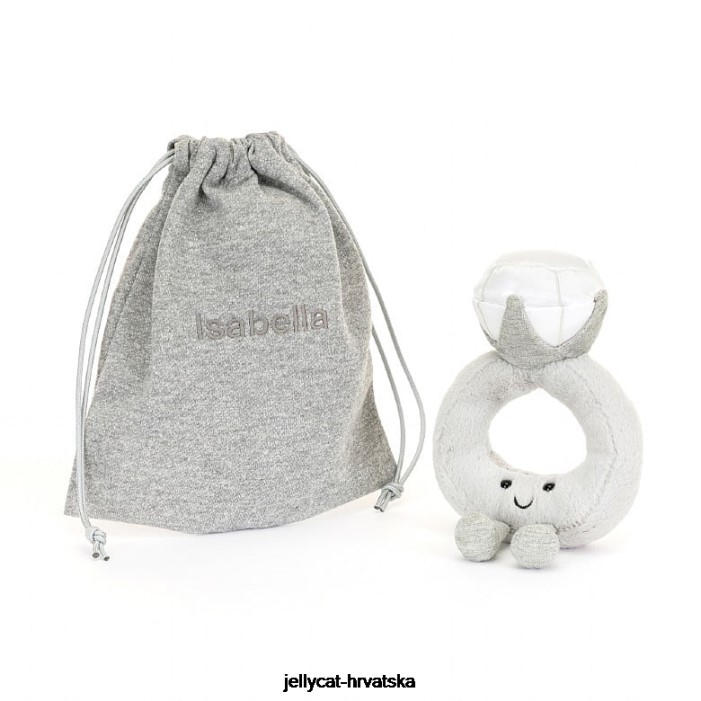 Jellycat zabavan sivi dijamantni prsten 535 igračka