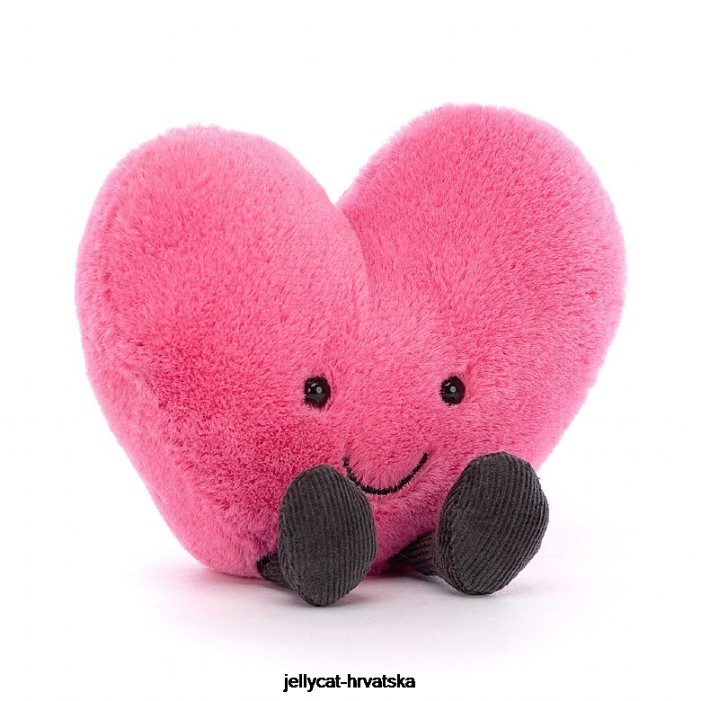 Jellycat zabavno ružičasto vruće srce 22 igračka