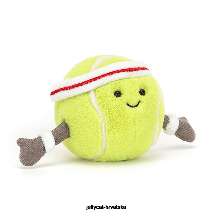 Jellycat zabavna sportska teniska loptica zelena 28 igračka
