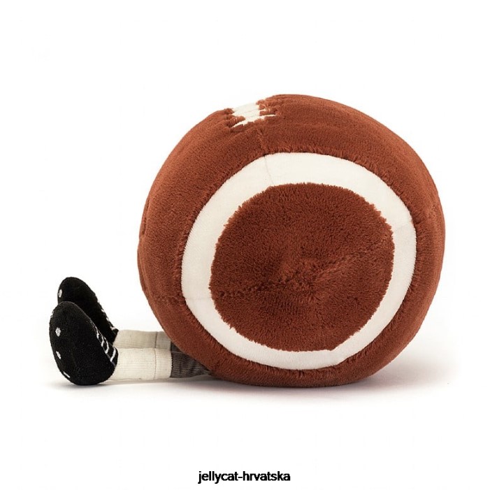 Jellycat zabavni sportovi američki nogomet smeđe i bijelo 108 igračka