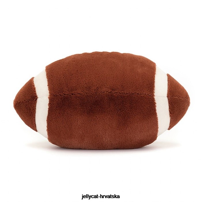 Jellycat zabavni sportovi američki nogomet smeđe i bijelo 108 igračka