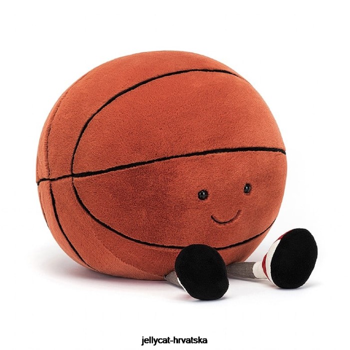 Jellycat zabavni sportovi košarka narančasta 165 igračka