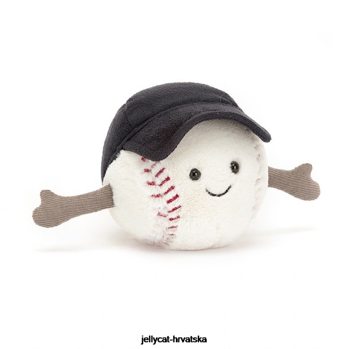 Jellycat zabavni sportski bejzbol bijeli 76 igračka