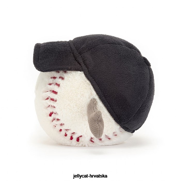 Jellycat zabavni sportski bejzbol bijeli 76 igračka