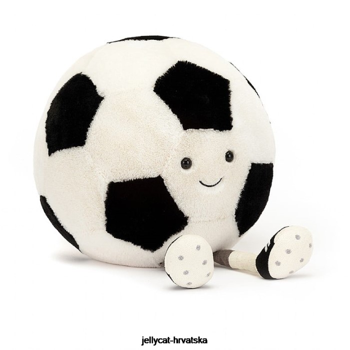 Jellycat zabavni sportski nogomet crno-krem 97 igračka