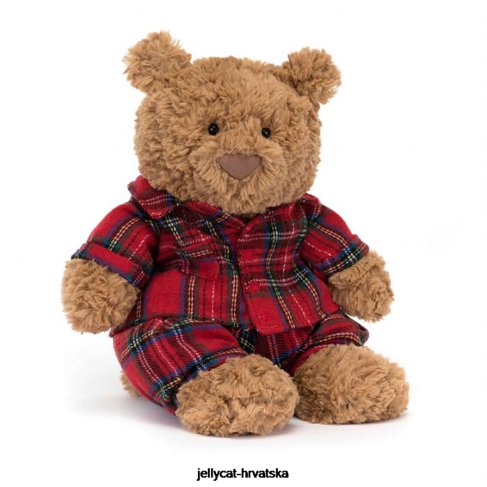 Jellycat bartholomew bear vrijeme za spavanje brown 11 igračka