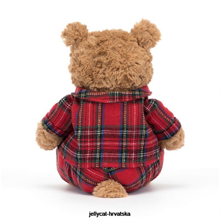 Jellycat bartholomew bear vrijeme za spavanje brown 11 igračka