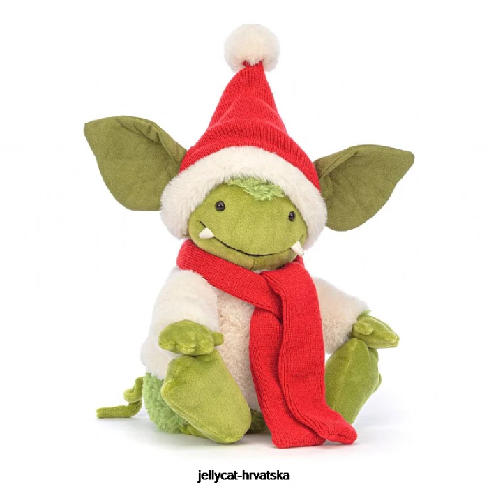 Jellycat božićno grizo zeleno 120 igračka