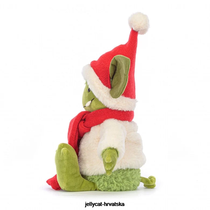 Jellycat božićno grizo zeleno 120 igračka