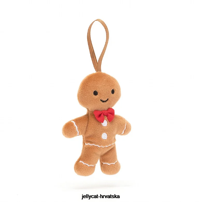 Jellycat festive folly medenjak fred bež 671 igračka