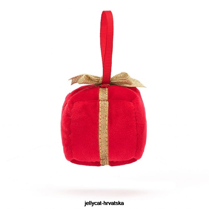 Jellycat festive folly present crveni 35 igračka