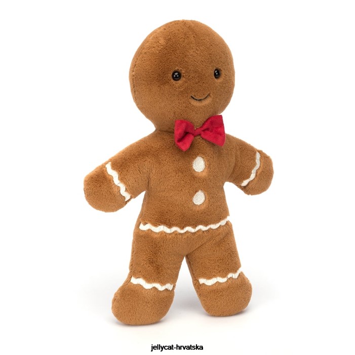 Jellycat jolly gingerbread fred ogroman smeđi 2 igračka