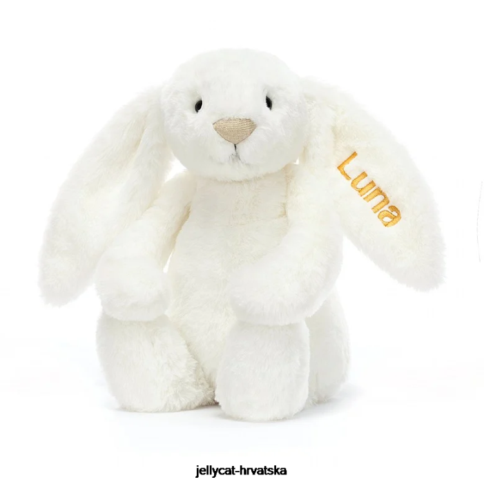 Jellycat personalizirani sramežljivi luxe zeko luna srednje bijela 228 igračka