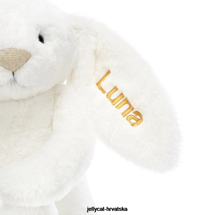 Jellycat personalizirani sramežljivi luxe zeko luna srednje bijela 228 igračka