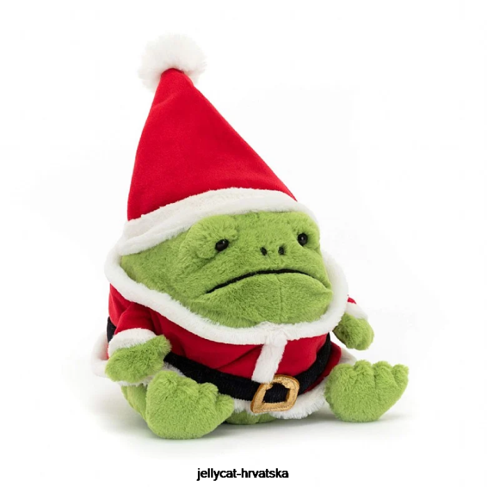 Jellycat santa ricky kišna žaba zelena 60 igračka