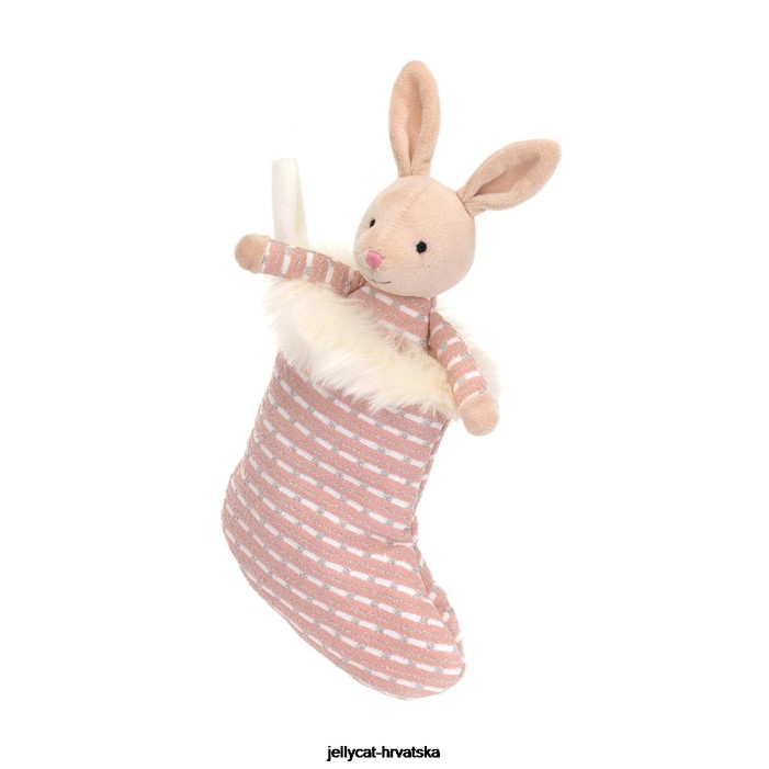 Jellycat shimmer stocking bunny bež 443 igračka