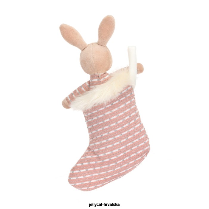 Jellycat shimmer stocking bunny bež 443 igračka