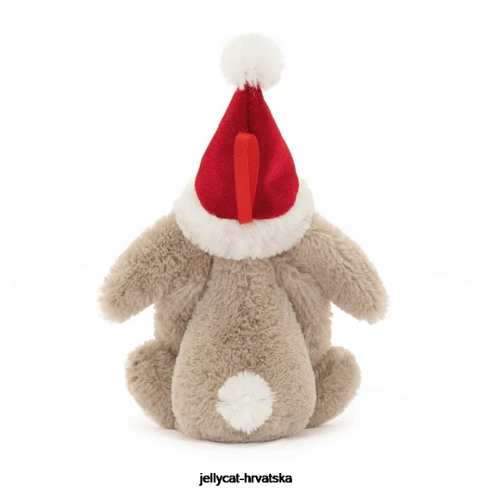 Jellycat sramežljivi božićni zeko ukras bež 347 igračka