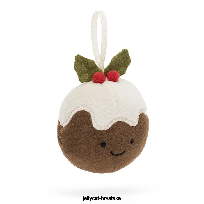 Jellycat svečana ludost christmas pudding smeđi 39 igračka