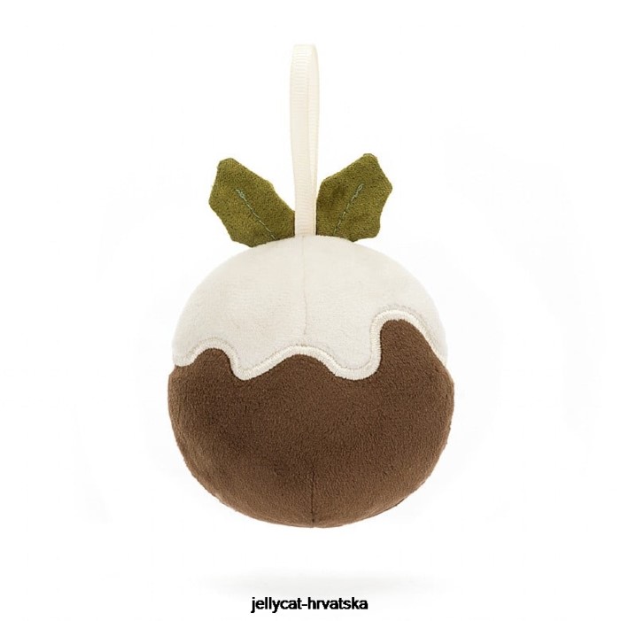 Jellycat svečana ludost christmas pudding smeđi 39 igračka