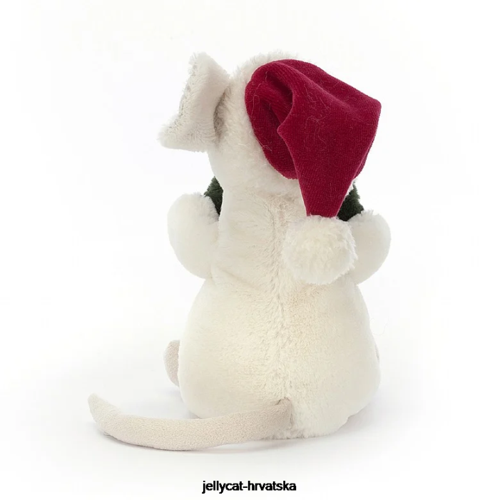Jellycat veseli miš skijanje zeleni 233 igračka