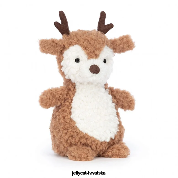 Jellycat wee reindeer brown 666 igračka