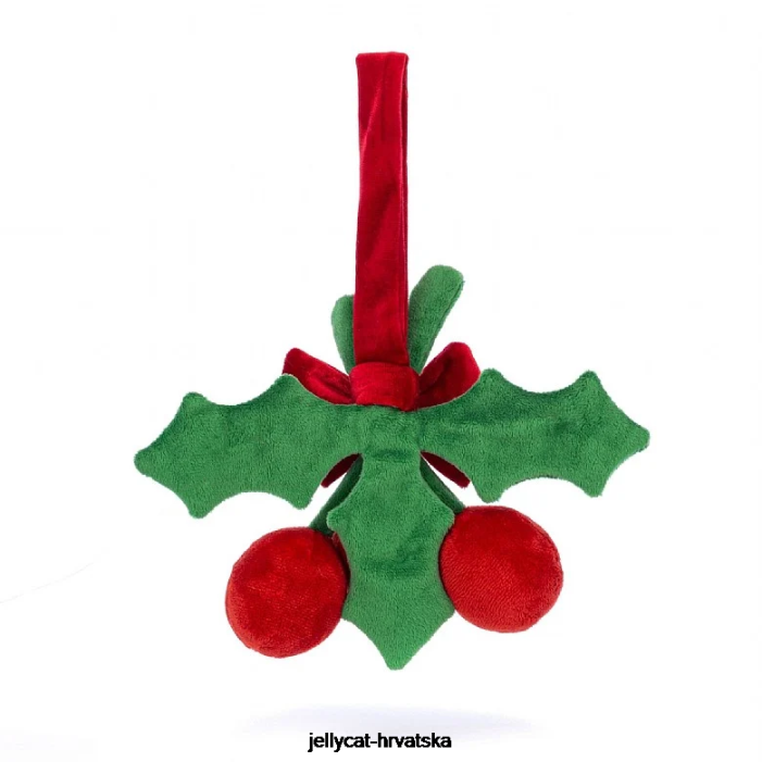 Jellycat zabavna božikovina crvena 538 igračka