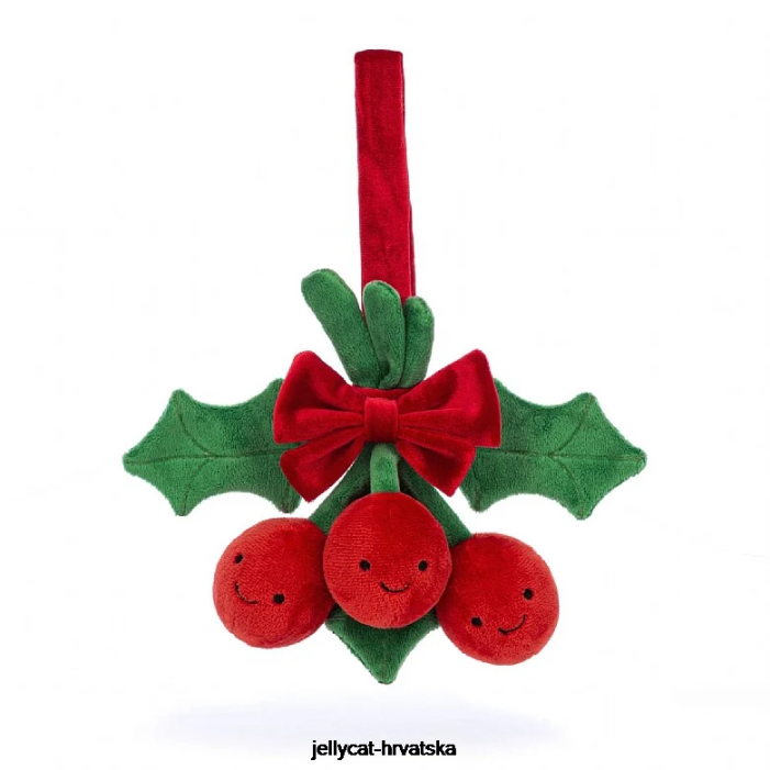 Jellycat zabavna božikovina crvena 538 igračka