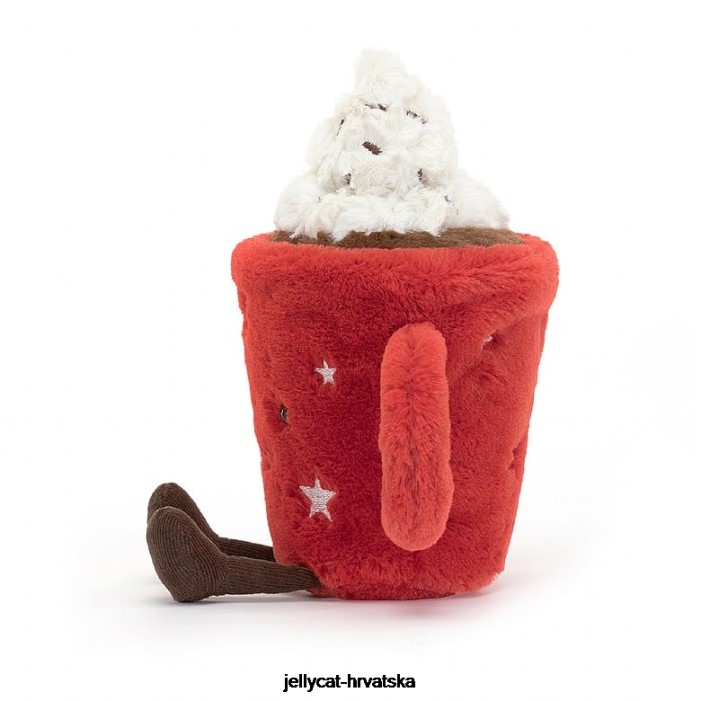 Jellycat zabavna vruća čokolada crvena 4 igračka