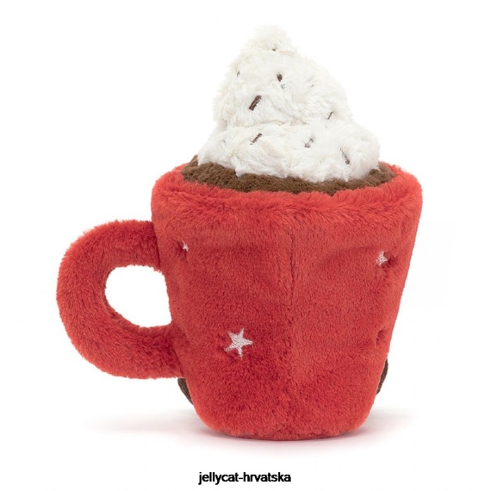 Jellycat zabavna vruća čokolada crvena 4 igračka