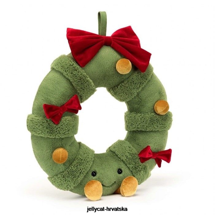 Jellycat zabavno ukrašeni višebojni božićni vijenac 552 igračka