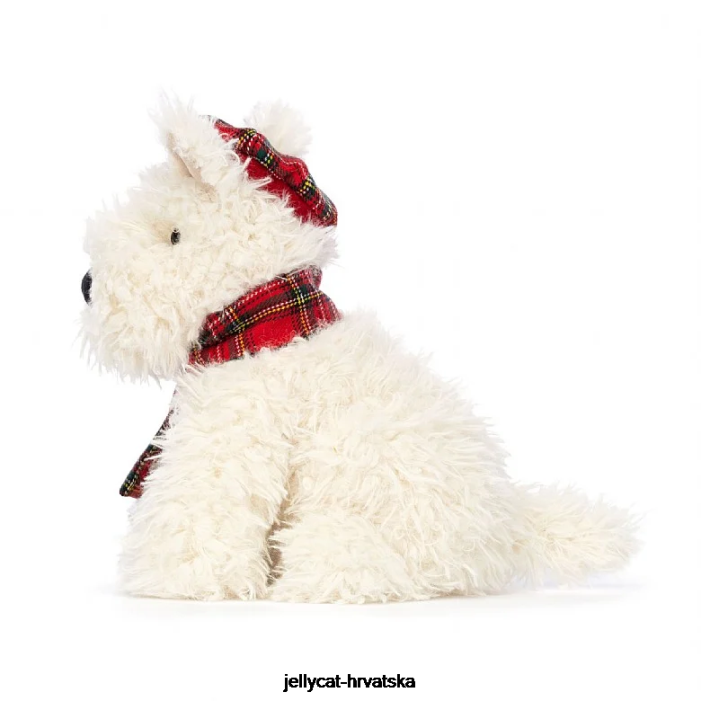 Jellycat zimski topliji munro scottie dog krema 52 igračka