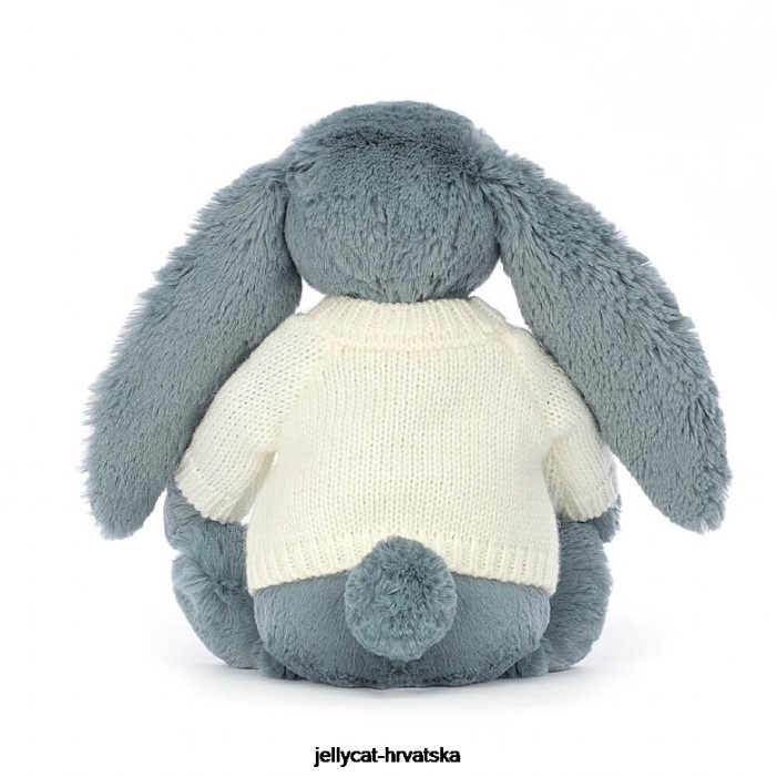 Jellycat blossom dusky s personaliziranim krem ​​plavim džemperom 331 igračka