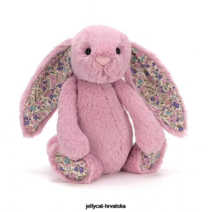 Jellycat cvjetati tulipan zečić ružičast 492 igračka
