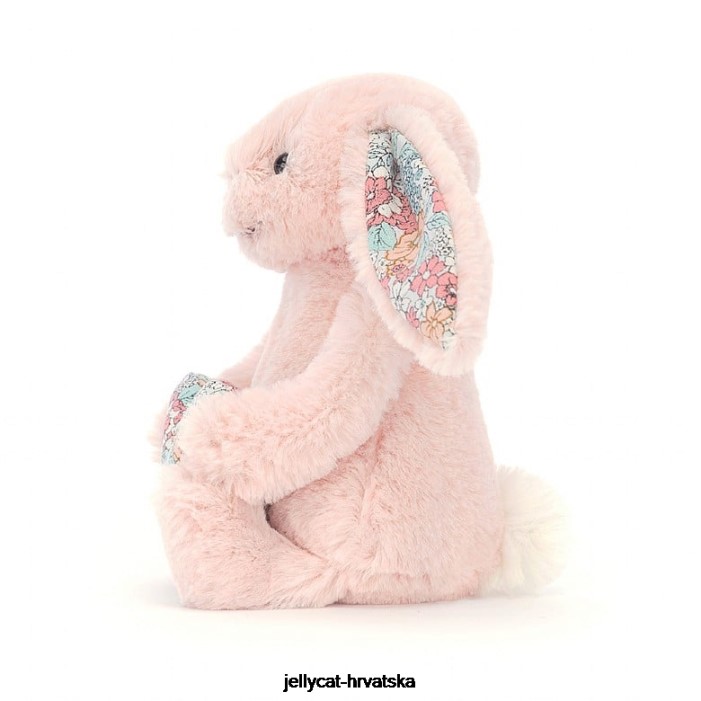 Jellycat cvjetno srce tulipan zeko ružičasto 348 igračka