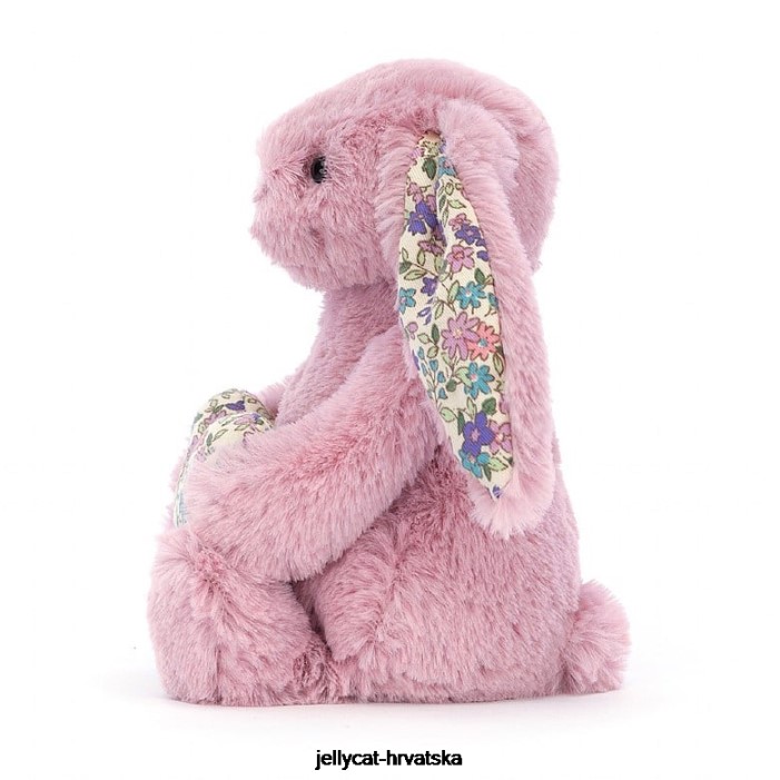 Jellycat cvjetno srce tulipan zeko ružičasto 348 igračka