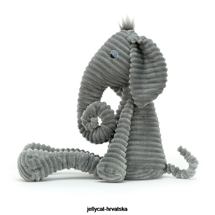 Jellycat rebrasti slon sivi 428 igračka