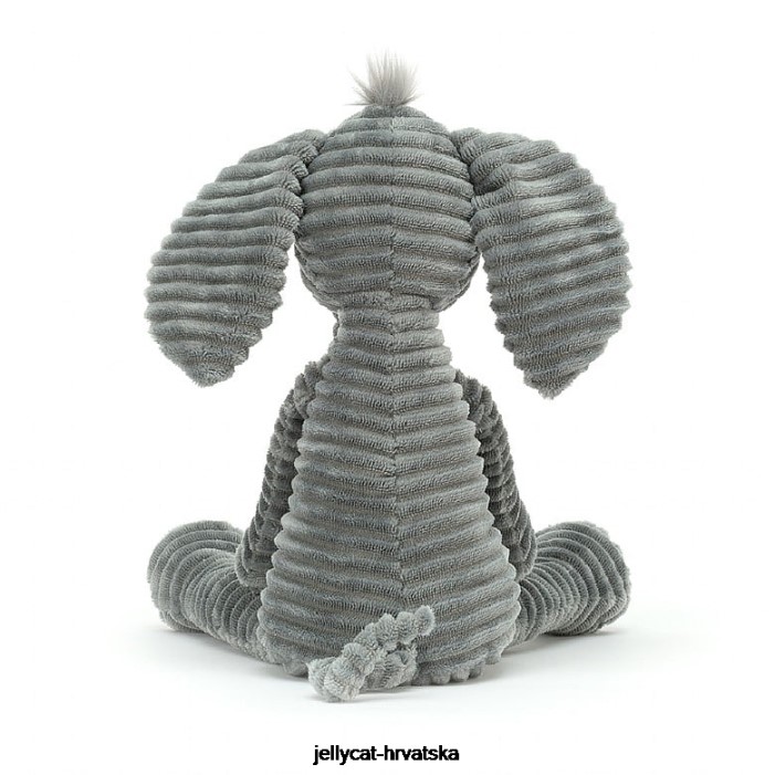 Jellycat rebrasti slon sivi 428 igračka