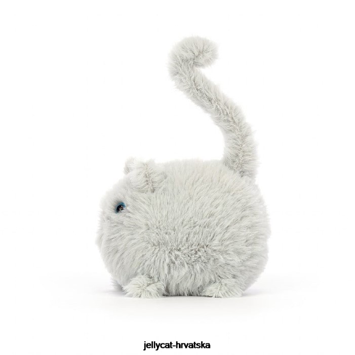 Jellycat mačić caboodle siv 634 igračka