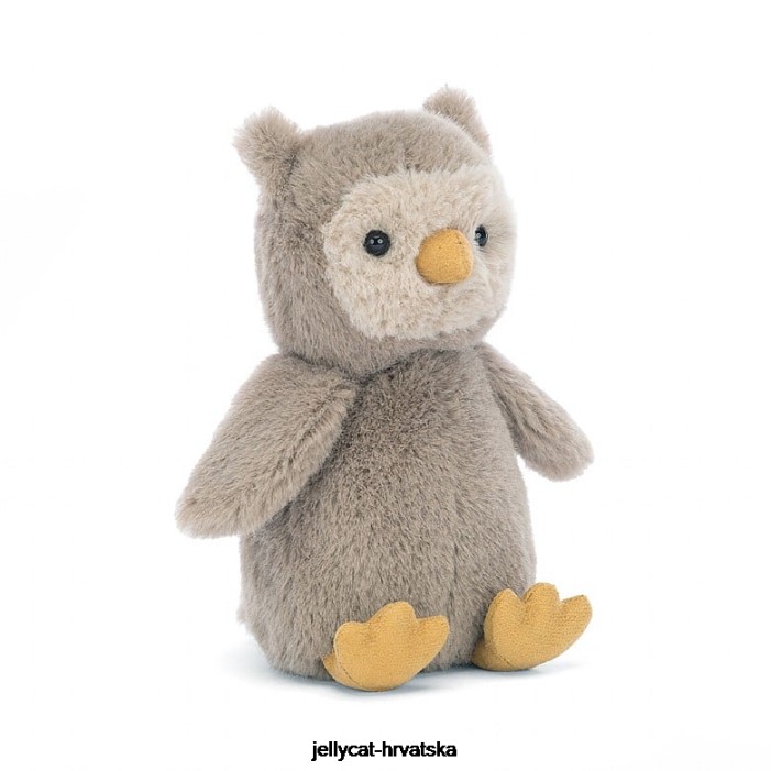 Jellycat nippit sova siva 234 igračka