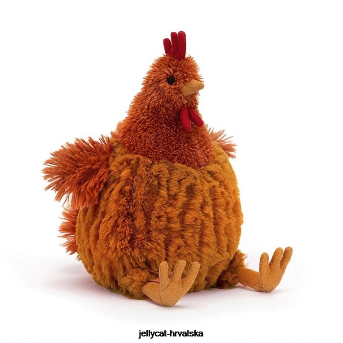 Jellycat cecile piletina smeđa 36 igračka