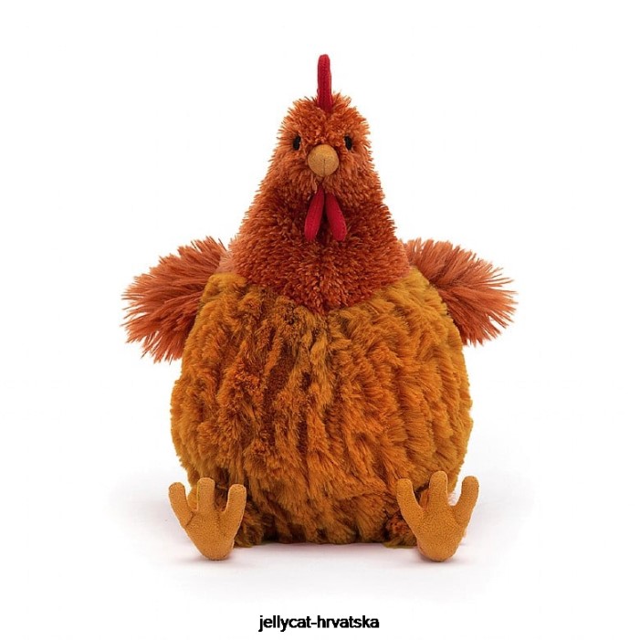 Jellycat cecile piletina smeđa 36 igračka