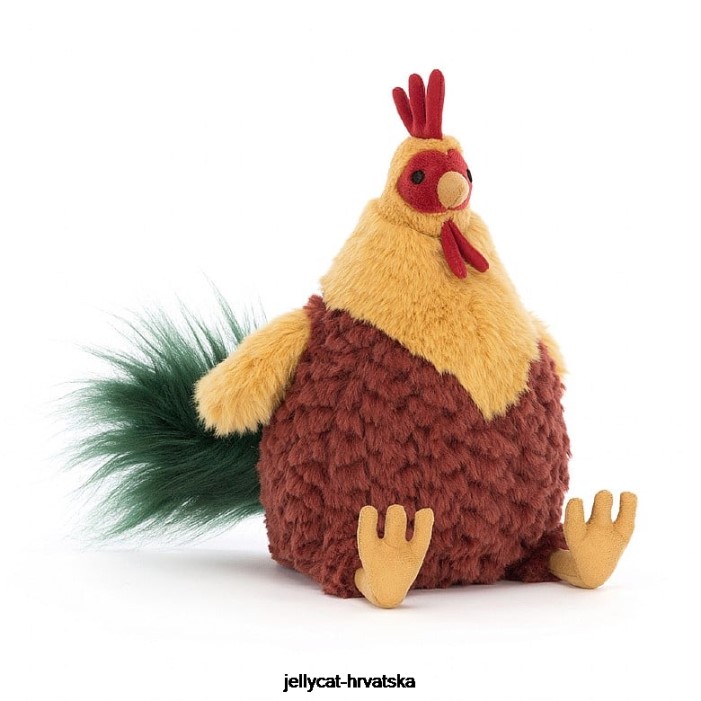 Jellycat cluny cockerel višebojan 378 igračka