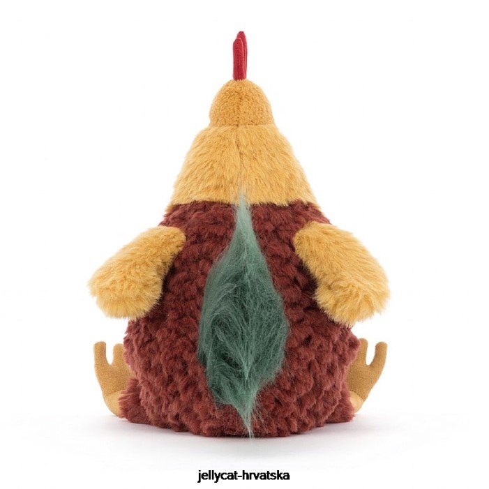 Jellycat cluny cockerel višebojan 378 igračka