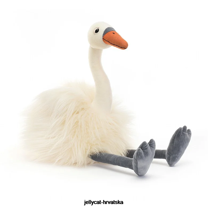 Jellycat evelyn swan bijela 433 igračka